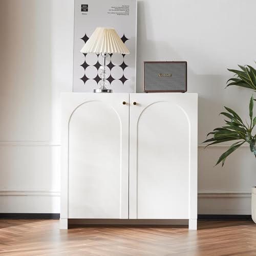 DACHETOU Sideboard 80x40x80cm,Kommode,Schrank,2 Türen, Highboard,Standschrank,Creme-Weiß DACHETOU Sideboard 80x40x80cm,Kommode,Schrank,2 Türen, Highboard,Standschrank,Creme-Weiß von DACHETOU