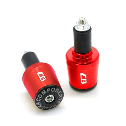 Lenkerende Für HON&DA CB 400 500 750 1300 CB400 CB500 CB750 CB1300 CB500F 7/8 "22MM Lenker Griffe Griff Bar Kappe Ende Stecker(Red) von DACONGI