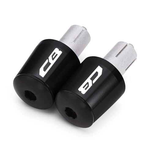 Lenkerende Lenkergriffe Lenkerkappe Endstopfen Für HON&DA CB190R CB125R CB500X CB500F CB500 CB650R CB1000R CB300R CB400R(Black) von DACONGI