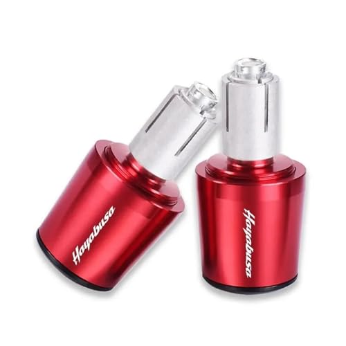 Lenkerende Motorrad Lenker Griffe Ende Griff Stecker FÜR SUZUKI HAYABUSA GSX1300r GSX1300R GSXR 1300 GSX1300R(Red) von DACONGI