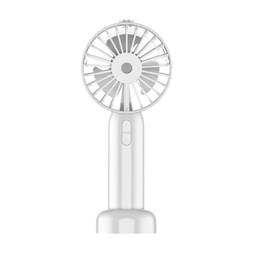 DACONGMING Mini Ventilator Handventilator Tragbarer Wiederaufladbar KleinerTaschenventilator USB-Ventilator für Büro Outdoor Handgehaltener kleiner Ventilator (Weiß) von DACONGMING