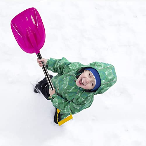 Pattern Kinder-Schneeschaufel Kinder-Strandschaufel mit Edelstahlgriff Skiausrüstung Für Männer (Hot Pink, One Size) von DACONGMING