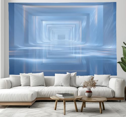 DACRWEKZ Symmetrische Geometrie hellblau Wandteppiche Minimalistischer Stil Wandteppich – Wohndeko für Wohn- und Schlafzimmer –180x230cm DACRWEKZ Symmetrische Geometrie hellblau Wandteppiche Minimalistischer Stil Wandteppich – Wohndeko für Wohn- und Schlafzimmer –180x230cm von DACRWEKZ