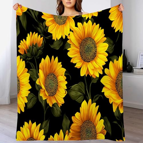 Realistische Blumen 3D Flanell Decke, Super Weiche Warme Sofadecke Kuschelig für Jugendliche und Erwachsene Gelbe Sonnenblume200 x 200cm Gelb Realistische Blumen 3D Flanell Decke, Super Weiche Warme Sofadecke Kuschelig für Jugendliche und Erwachsene Gelbe Sonnenblume200 x 200cm Gelb von DACRWEKZ