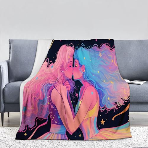 Süßes Mädchen Kuscheldecke Fleecedecke, Lesbisch Flauschig Decke Warme Weich Sofadecke, Wohnzimmer überwurfdecke Couchdecke, Wohndecke für Erwachsene Kinder Baby 150 x 200 cm Süßes Mädchen Kuscheldecke Fleecedecke, Lesbisch Flauschig Decke Warme Weich Sofadecke, Wohnzimmer überwurfdecke Couchdecke, Wohndecke für Erwachsene Kinder Baby 150 x 200 cm von DACRWEKZ