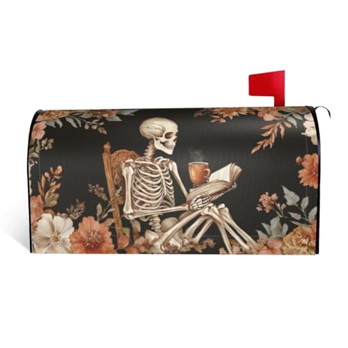 DADABULIU Briefkastenabdeckungen mit Totenkopf-Motiv, Boho-Stil, magnetische Briefkasten-Abdeckung, Standardgröße, 64 x 53 cm, Garten, Hof, Zuhause, dekorativ DADABULIU Briefkastenabdeckungen mit Totenkopf-Motiv, Boho-Stil, magnetische Briefkasten-Abdeckung, Standardgröße, 64 x 53 cm, Garten, Hof, Zuhause, dekorativ von DADABULIU
