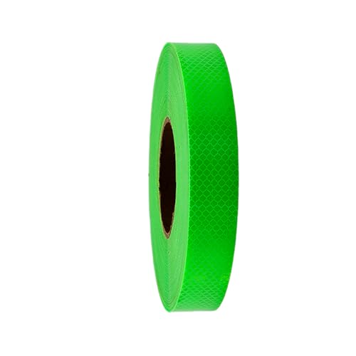 DAEOIBHJR Reflektierendes Klebeband 45m x 3cm, Wasserdicht Fahrrad Reflektoren Aufkleber, Reflektorband Selbstklebend, Sicherheits Warnband, Reflektor Flatterband für Autos, Outdoor,Grün von DAEOIBHJR
