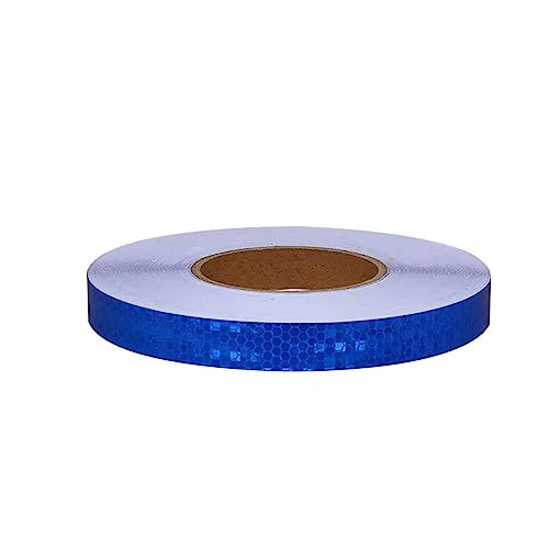 DAEOIBHJR Reflektorband Selbstklebend 20mm x 50m Reflektierendes Klebeband Warnklebeband Reflektor Warnband Aufkleber Conspicuous Warning Tape für Fahrrad Autos Motorrad Fahrzeug,Blau von DAEOIBHJR