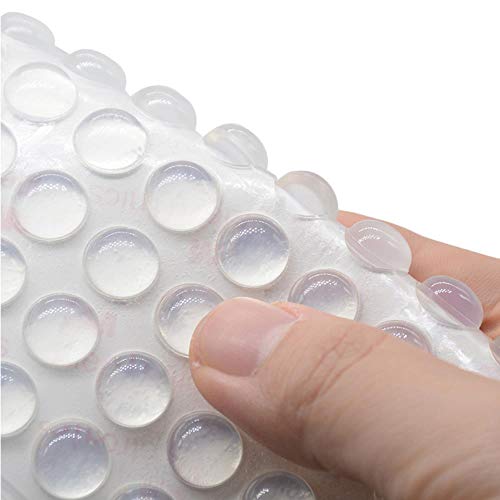50pcs Türstopper Silikonkautschuk Küche 5MM Dicke 11mm * 5mm Schrank selbstklebend Stop Dämpfer Puffer Pad Möbel Hardware von DAERG
