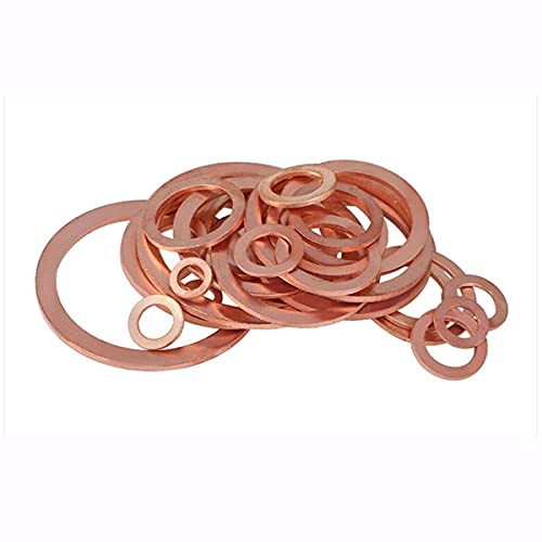 M21 M22 M24 M26 M27 M28 Messing Kupfer Dichtung Boot Quetschscheibe Flachdichtung Ring Ölwannenstopfen Öldichtung Einbaudicke 1,5 mm-M21x25x1,5 10 Stück von DAERG