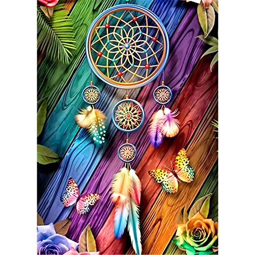 DAERLE 5D Diamond Painting Erwachsene Traumfänger, Diamant Painting Bilder Erwachsene, Diamond Painting Kinder, 30x40cm Wanddekoration von DAERLE