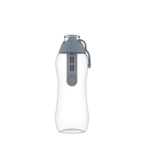 DAFI Trinkflasche mit Filter | 0,3 L | Wasserflasche mit Wasserfilter | BPA-Frei | Sportflasche mit gefiltertes Wasser für Reisen | Filterflasche Outdoor + Aktivkohle Filter Strohhalm | water bottle von DAFI