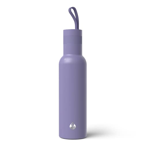 Dafi EASY Thermosflasche Violett 490 ml - aus Edelstahl, BPA-frei, Isolierflasche für Heiß- und Kaltgetränke bis zu 12 Stunden - keine Gerüche Kaffeekanne & Auslaufsichere Thermoskanne von DAFI