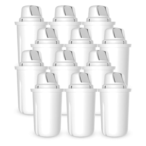 Dafi Classic Filterkartuschen 12er-Pack Ersatz für Brita Classic, PearlCo Classic Wasserkanne - BPA-frei Wasserfilter - Reduziert die Wasserhärte, Alternative zu Flaschenwasser, Filterkartusche von DAFI