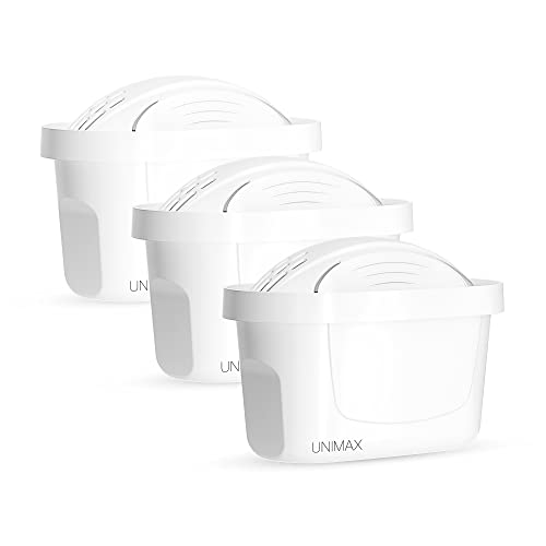 Dafi Standard Unimax Filter 3er Pack - BPA-frei Wasserfilter-kartuschen kompatibel mit Unimax Filtern, Reduziert die Wasserhärte, Filtrationsfilter - Vorbeugung von Nierensteinen von DAFI