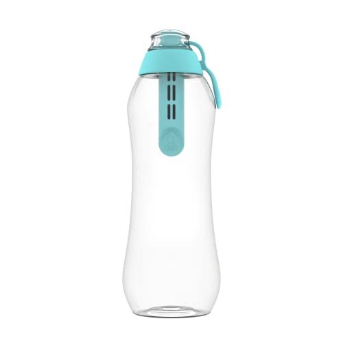 DAFI Trinkflasche mit Filter | 0,7 L | Wasserflasche mit Wasserfilter | BPA-Frei | Sportflasche mit gefiltertes Wasser für Reisen | Filterflasche Outdoor + Aktivkohle Filter Strohhalm | water bottle von DAFI