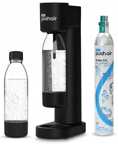 dafi PUSHAIR Water Saturator Siphon Black CO2 Cartridge 0.7 Bottle von DAFI