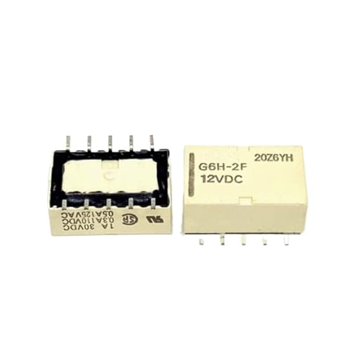 Relay G6H-2F-12VDC G6H2F12VDC 12V DCV12 10PIN(10PCS) von DAFLQOJFE
