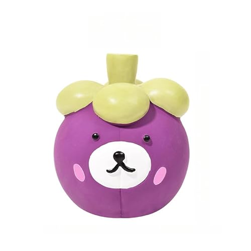 DAFORERAL Latex Hundespielzeug, Quietschendes Cartoon-Obst- und Tierspielzeug für kleine Hunde, Pfirsichschwein Durian Igel Design Kauspielzeug für Langeweile und Zahnreinigung (V1) von DAFORERAL