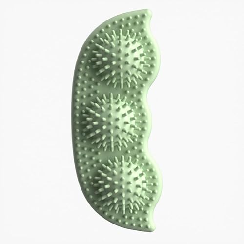 DAFORERAL TPR Dog Chew Stick Toy, Durable Biting Toy with Bumpy Texture for Teeth Cleaning, Interactive Tething Stick with Peapod Design for Small Pets (Green) von DAFORERAL