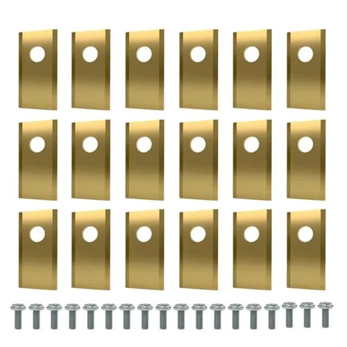 18 Pack Edelstahl Rasenmäher Ersatz Einloch Rasenmäher kompatibel mit Landroid -Mähern(Gold) von DAFSXZQR