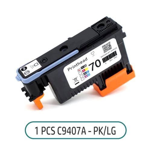 DAFSXZQR 70 70 PrinThead C9404A C9405A C9406A C9407A kompatibel mit DesignJet Z2100 Z3100 Z3200 Z5200 Z5400 Drucker Ersatzdruckdruck(C9407A PK and LG) von DAFSXZQR