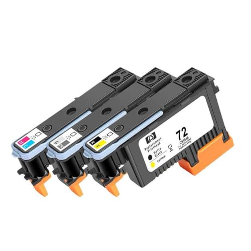 DAFSXZQR 72 PrinThead C9380A C9383A C9384A kompatibel mit DesignJet T610 T620 T770 T790 T795 T1100 T1120 T1200 T1300 T2300 Drucker(One Set) von DAFSXZQR