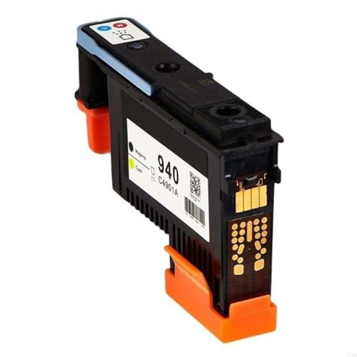 DAFSXZQR LX0B C4901A Printhead Ersatzkompatibel mit 940 Druckkopf für OfficeJet 8000 8500 8500A Drucker Arbeiten mit Home- und Bürodruckerzubehör(Black and Yellow) von DAFSXZQR