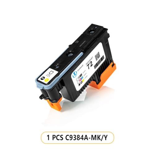 DAFSXZQR Printhead -kompatibel mit 72 C9380A C9383A C9384A zur Verwendung mit DesignJet T1100 T1120 T1200 T1300 T610 T770 T790 T795 72 Druckermodelle(C9384A MK and Y) von DAFSXZQR
