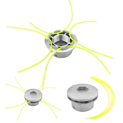 Universeller Aluminiumkopf mit 4 Linien Nylon -Schneidlinie kompatibel mit Rasenmäher Silber Universeller Aluminiumkopf mit 4 Linien Nylon -Schneidlinie kompatibel mit Rasenmäher Silber von DAFSXZQR