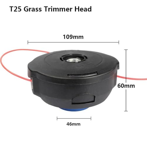 Xcan T25 T35 Kopfersatzkompatibel mit Lawn Mower String Garden Tool Zubehör Nylonlinie enthalten(T25) von DAFSXZQR