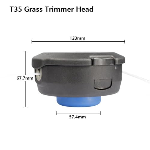 Xcan T25 T35 Kopfersatzkompatibel mit Lawn Mower String Garden Tool Zubehör Nylonlinie enthalten(T35) von DAFSXZQR