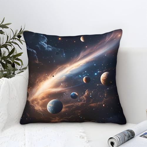 DAFUfbw Cosmic Planets Decorative Cushion Covers 45x45cm, Universum Throw Scary Cosmic Planets Modern Square Bed Home Decor DAFUfbw Cosmic Planets Decorative Cushion Covers 45x45cm, Universum Throw Scary Cosmic Planets Modern Square Bed Home Decor von DAFUfbw