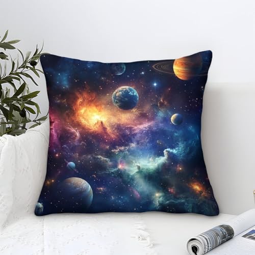 DAFUfbw Cosmic Planets Kissenbezüge Für Sofa Und Bett 45x45cm, Universum Kissenbezug Im 2er-Set, Perfekt Für Home Decor Und Travel Essential, Maschinen Waschbar DAFUfbw Cosmic Planets Kissenbezüge Für Sofa Und Bett 45x45cm, Universum Kissenbezug Im 2er-Set, Perfekt Für Home Decor Und Travel Essential, Maschinen Waschbar von DAFUfbw
