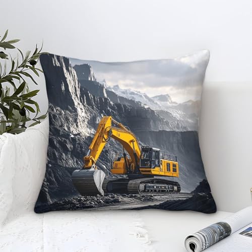 DAFUfbw Excavators Kissenbezüge Für Sofa Und Bett 40x40cm, Diggers Kissenbezug Im 2er-Set, Perfekt Für Home Decor Und Travel Essential, Maschinen Waschbar DAFUfbw Excavators Kissenbezüge Für Sofa Und Bett 40x40cm, Diggers Kissenbezug Im 2er-Set, Perfekt Für Home Decor Und Travel Essential, Maschinen Waschbar von DAFUfbw