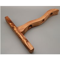 Flaschenhalter Aus Olivenholz Für 3 Flaschen | Handgemacht Weinhalter Holz Geschenkidee Küche Rustikal Weinregal Handmade von DAGDEGShop