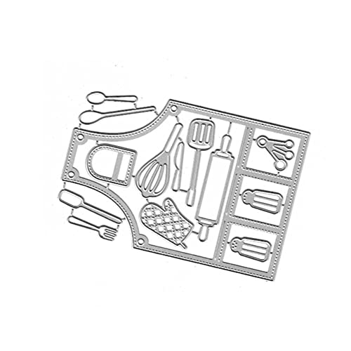 Kochschürze Küche Metall Stanzform DIY Handwerk Karten Scrapbooking Album Dekoration Stanzschablone Stempel Prägung Handmade Papier von DAGESVGI