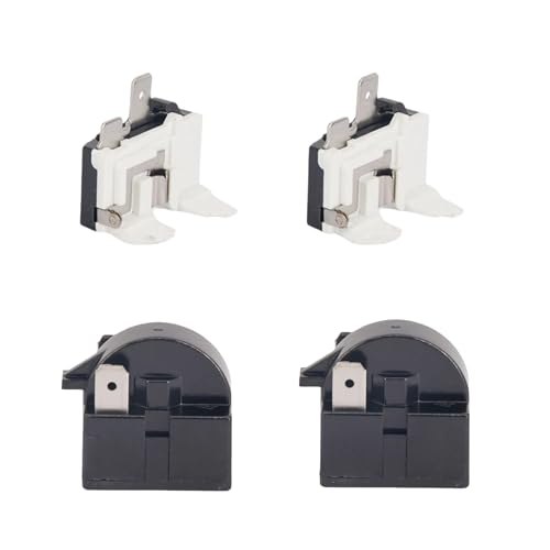 2 x QP2-4.7 Starterrelais 2-polig und 2 x 6750C-0005P Kühlschrank-Überlastschutz von DAGIJIRD