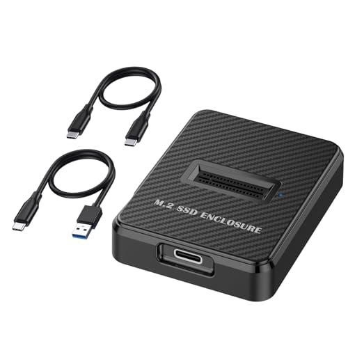 NVME SSD Reader Adapter M.2 SSD auf USB Adapter 10 Gbit/s, unterstützt M.2 (M-Key) NVMe SSD und (B+M Key) SATA-basierte SSD von DAGIJIRD