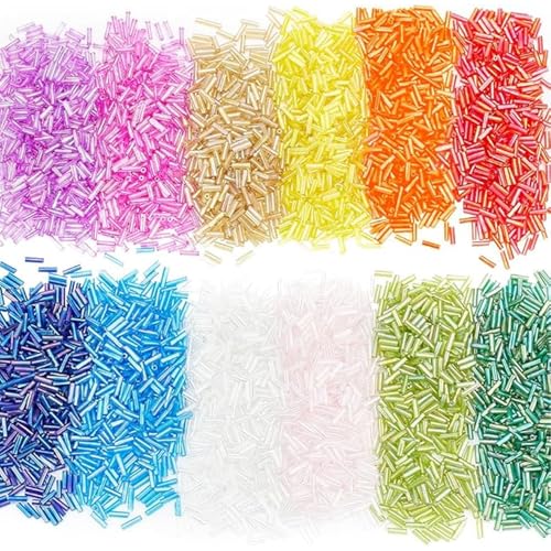 12 Beutel Stiftperlen, 12 Farben, 2 x 7 mm, leuchtende Glasröhrenperlen für die Schmuckherstellung, DIY-Handwerk, Glasstiftperlen, Röhrenperlen, Glasröhrenperlen, Stiftperlen für die Schmuckherstellu 12 Beutel Stiftperlen, 12 Farben, 2 x 7 mm, leuchtende Glasröhrenperlen für die Schmuckherstellung, DIY-Handwerk, Glasstiftperlen, Röhrenperlen, Glasröhrenperlen, Stiftperlen für die Schmuckherstellu von DAGLLGEW