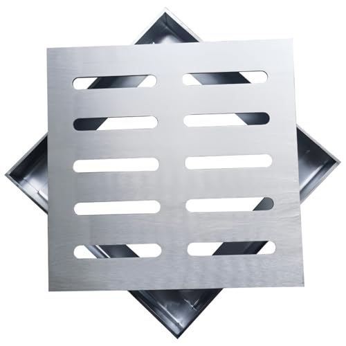 Drainagegitter 12x12 Zoll Hochleistungs-Abflussgitter aus dickem Edelstahl, gleichmäßig ausgehöhlt, Mehrzweck-Abflussabdeckung für den Außenbereich, Abflussgitter, Metallgitter, Abflussabdeckung Drainagegitter 12x12 Zoll Hochleistungs-Abflussgitter aus dickem Edelstahl, gleichmäßig ausgehöhlt, Mehrzweck-Abflussabdeckung für den Außenbereich, Abflussgitter, Metallgitter, Abflussabdeckung von DAGLLGEW
