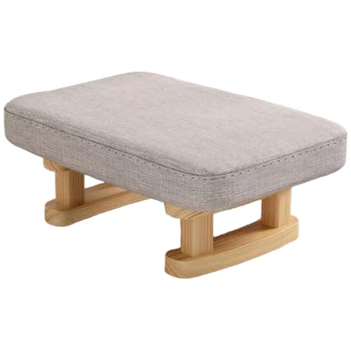 Fußhocker Ottomane, 16x12x7 Zoll Ottomanische Fußstütze mit abnehmbarem gepolstertem Sitz, Rutschfester kleiner Fußhocker mit Holzbeinen für Couch, Wohnzimmer, Schlafzimmer, Eingangsbereich Fußho Fußhocker Ottomane, 16x12x7 Zoll Ottomanische Fußstütze mit abnehmbarem gepolstertem Sitz, Rutschfester kleiner Fußhocker mit Holzbeinen für Couch, Wohnzimmer, Schlafzimmer, Eingangsbereich Fußho von DAGLLGEW