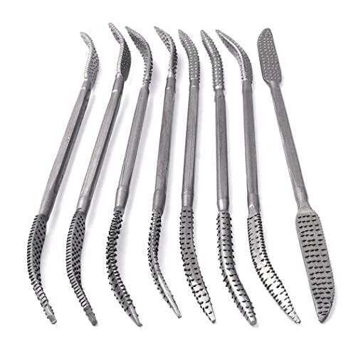 Holz -Rasp -Datei -Set Riffler -Nadelwerkzeuge Doppelend Hand Kohlenstoffstahl gebogen Holz -Rasp -Datei -Set Riffler -Nadelwerkzeuge Doppelend Hand Kohlenstoffstahl gebogen von DAGLLGEW