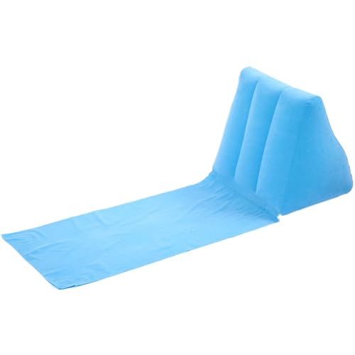 Strandliegestuhl, Aufblasbarer Liegestuhl mit Luftrückenstütze, Tragbare Strandstuhlmatte, Leicht Zusammenklappbare Aufblasbare Liege zum Sonnenbaden, Reisen, Camping, Aufblasbarer Liegestuhl von DAGLLGEW