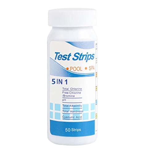 Wasserprüfstreifen 6 in 1 Spa -Teststreifen Chlor Gesamtalkalinitätstester für -Pool 50pcs, Wasserprüfstreifen von DAGLLGEW