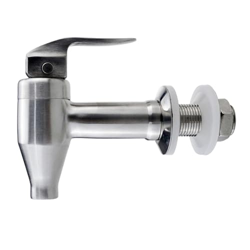 Zapfhahn für Getränkespender, Wasserauslauf aus Edelstahl, Ersatz-Getränkehahn, passend für Zapfhähne mit 12 mm Öffnung, Zapfhahn aus Edelstahl, Getränkehahn, Wasserauslauf Zapfhahn für Getränkespender, Wasserauslauf aus Edelstahl, Ersatz-Getränkehahn, passend für Zapfhähne mit 12 mm Öffnung, Zapfhahn aus Edelstahl, Getränkehahn, Wasserauslauf von DAGLLGEW