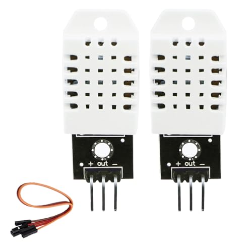 2 Stück kompatibel für Temperatur- und Feuchtigkeitssensor 3V-5.5V mit Platine und 2 Kabeln Temperatur Sensor kompatibel mit Arduino und Raspberry Pi für DIY Mikroelektronik-Projekte 2 Stück kompatibel für Temperatur- und Feuchtigkeitssensor 3V-5.5V mit Platine und 2 Kabeln Temperatur Sensor kompatibel mit Arduino und Raspberry Pi für DIY Mikroelektronik-Projekte von DAGORD