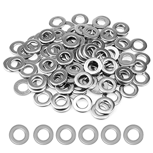 DAGORD 100 Stück Flache Unterlegscheiben M10 Edelstahl A2 Große Beilagscheiben Karosseriescheiben Rostfreie Unterlegscheiben M10 x 20mm Flat Washers für Schrauben Muttern Gewindestange von DAGORD