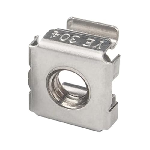 1–10 Stück M4 M5 M6 M8 M10 M12 A2-70 304 Edelstahl Quadratischer Clip Schwimmende Kassettenkäfigmutter Serverschrank Regal Rackmontage(1Pc M12) von DAGROD