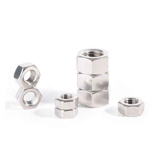 1–200 Stück 304 Edelstahl A2-70 Sechskantmutter, grobe Zähne, M1.6 M2 M2.5 M3 M4 M5 M6 M8 M10 M12 M14 M16 M18 M20 M22 M24(10pcs M10) von DAGROD